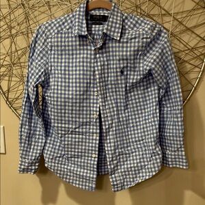 Polo by Ralph Lauren Blue Checkered kids Shirt (10-12)